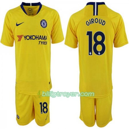 Billige Fotballdrakter Chelsea Olivier Giroud 18 Barn Bortedraktsett 2018/19 Kortermet